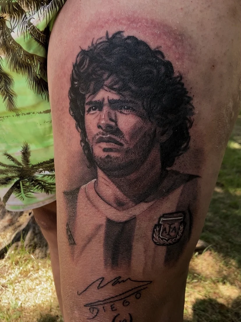 Tatuaje de Iván Pérez: El Diego